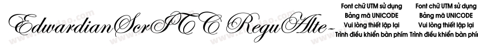 EdwardianScrITC ReguAlte字体转换